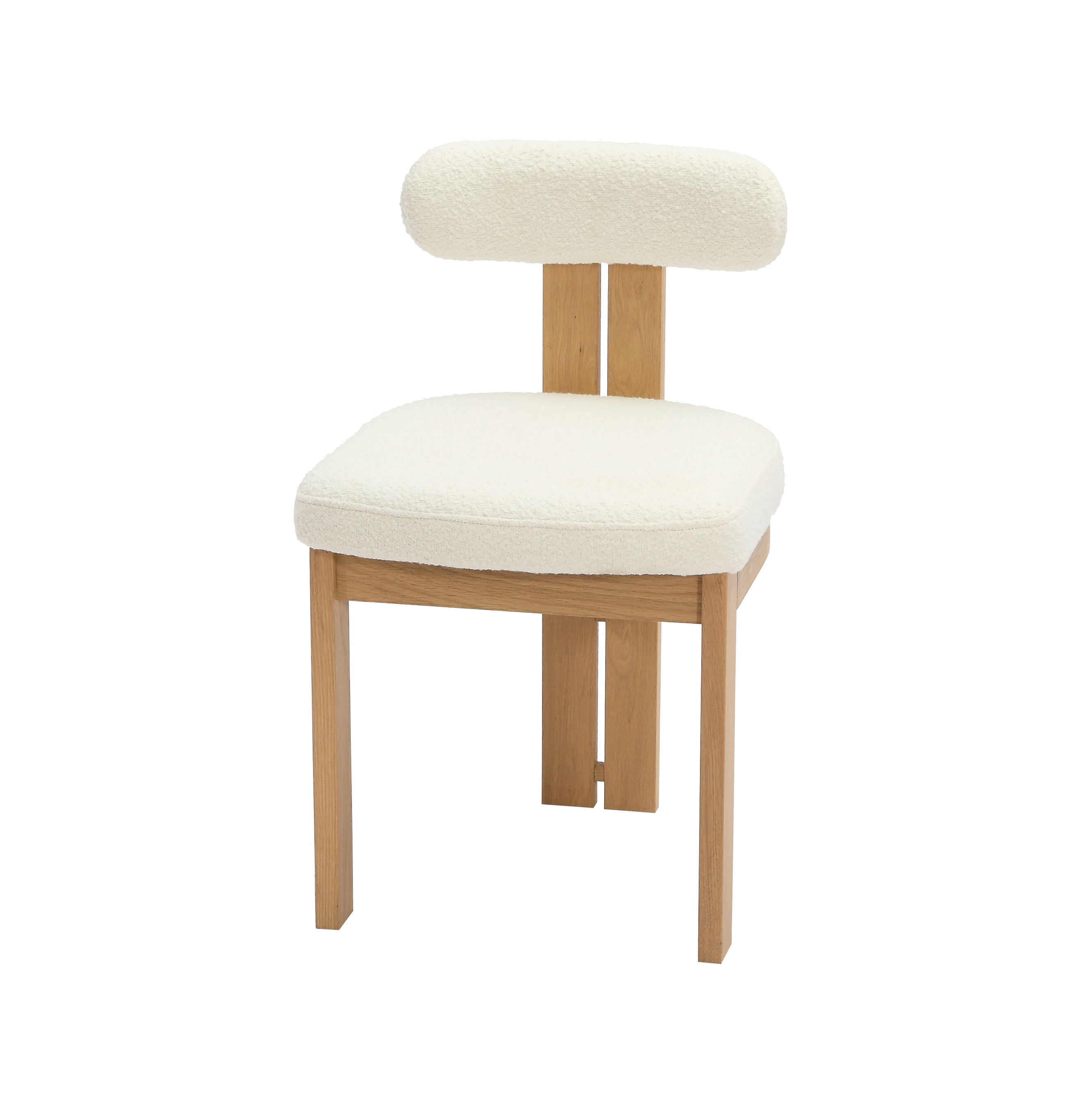 Kursi Berlapis Tripod Dining dengan Bantal Punggung Melengkung